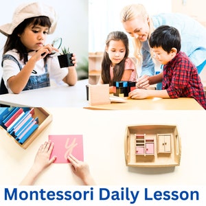 Montessori curriculum Daily Lesson Plan Fully Written Step by Step AMS 9 albums PLUS DETAILED Art Cooking Song Yoga