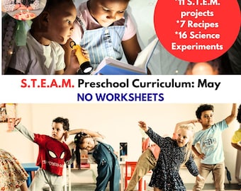 Preschool Lesson Plans daily Curriculum STEAM Reggio Montessori MAY themes