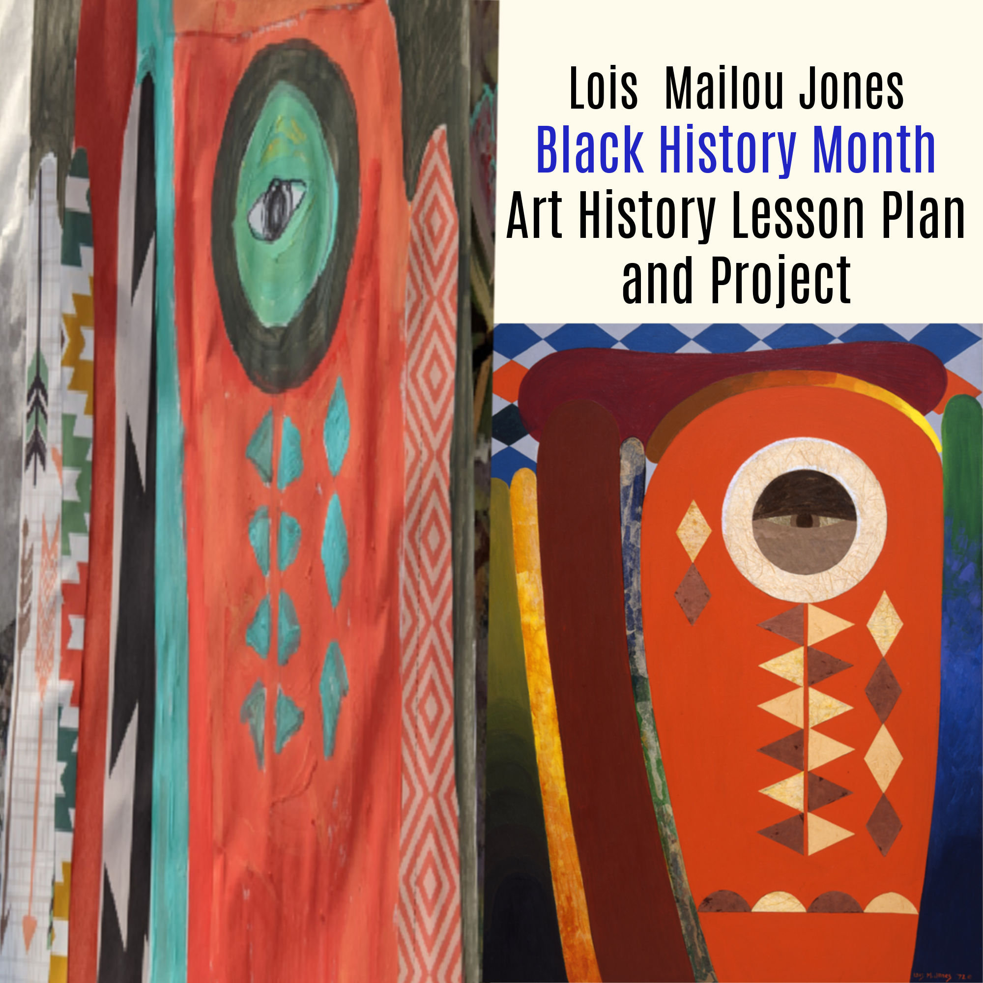 Lois Mailou Jones Art Lesson for Kids, image size:2000x2000