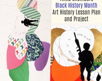 Yinka Shonibare Art Lesson | Black History Art Project (Love Is in the Air–Inspired) | K–6 Painting & Collage, Homeschool, Art Class