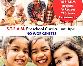 Preschool Lesson Plans daily Curriculum STEAM Reggio Montessori APRIL Themes