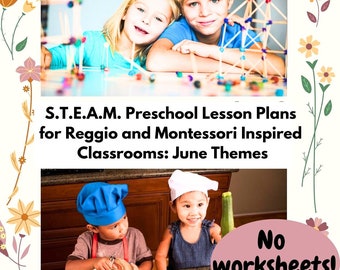 Preschool Lesson Plans daily Curriculum STEAM Reggio Montessori JUNE Themes