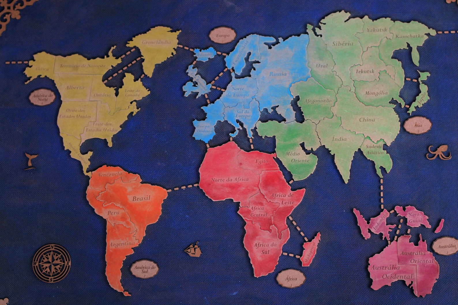 Risk-inspired World Domination Laser Cut Game File Bundle | Lightburn ...