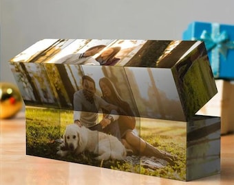 Cubo fotografico personalizzato: regalo con foto 3D personalizzata, ricordo per le coppie