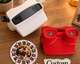 Carrete de visor fotográfico 3D personalizado: visor ultraclaro 10x mejorado, recuerdo personalizado.