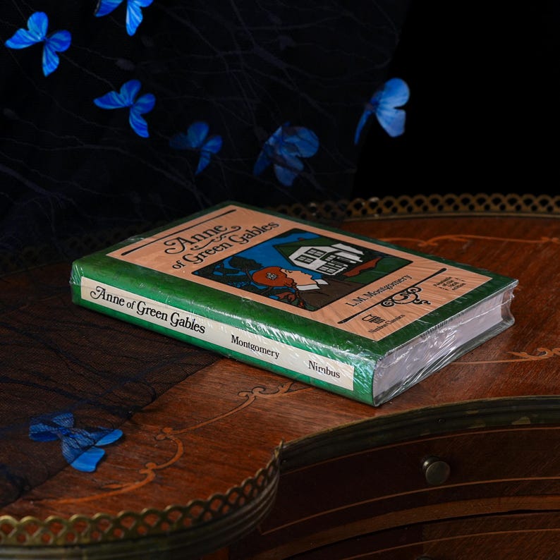 Vintage Anne of Green Gables faksimil av 1908 års upplaga – Förseglad Nimbus Classics inbunden, L.M. Montgomery, illustrerad PEI-bok, 1992 bild 2