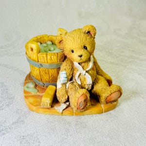 Vintage 1991 Cherished Teddies “Joshua Bear - Love Repairs All” Figurine by Priscilla Hillman, Hamilton adorable Gifts Collectible Resin