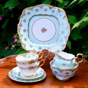 希少 1930sパラゴン アールデコ ハンドペイント カップ ソーサー