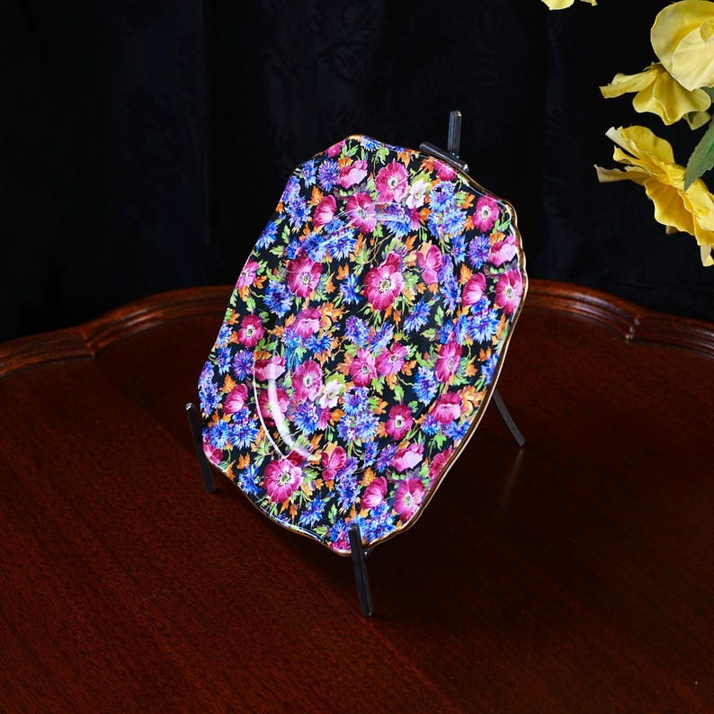 Vintage Royal Winton “majestic” Chintz Dessert Plate – Grimwades ...