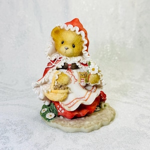 Vintage Cherished Teddies “Lois - To Grandmother’s House We Go” Figurine - 1997  Priscilla Hillman Design, Little Red Riding Hood Bear