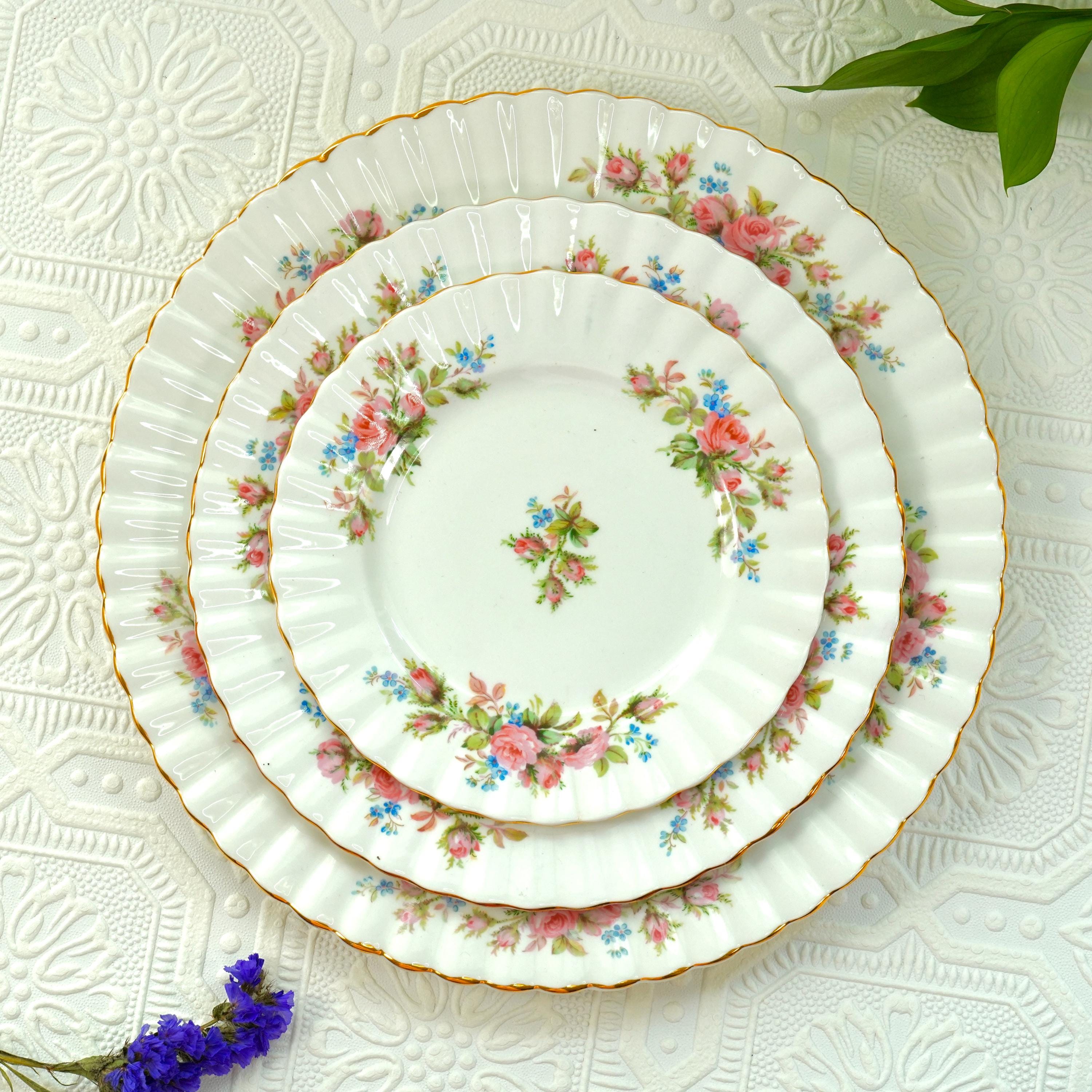Pink rose dinnerware - Etsy 日本