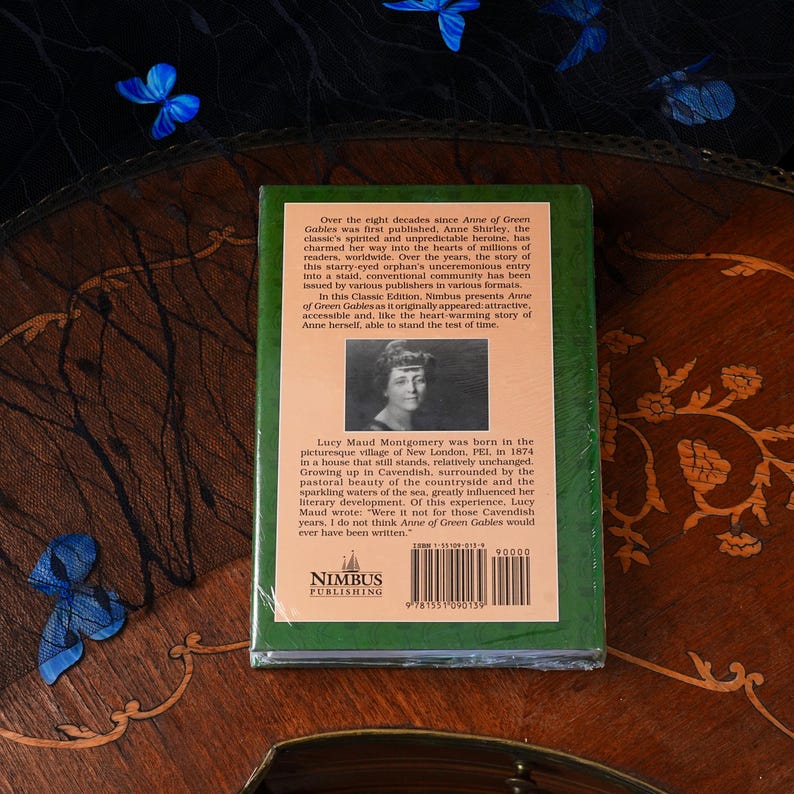 Vintage Anne of Green Gables faksimil av 1908 års upplaga – Förseglad Nimbus Classics inbunden, L.M. Montgomery, illustrerad PEI-bok, 1992 bild 4