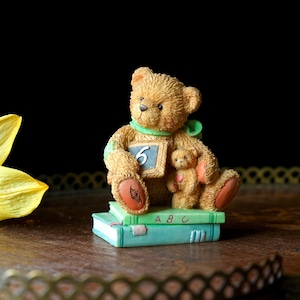 Ositos de peluche Cherished Teddies “Cumpliendo seis deseos” - Figura para niños de 6 años, 1992 P. Hillman, Hamilton Gifts, Osito de peluche coleccionable vintage, Cumpleaños infantil