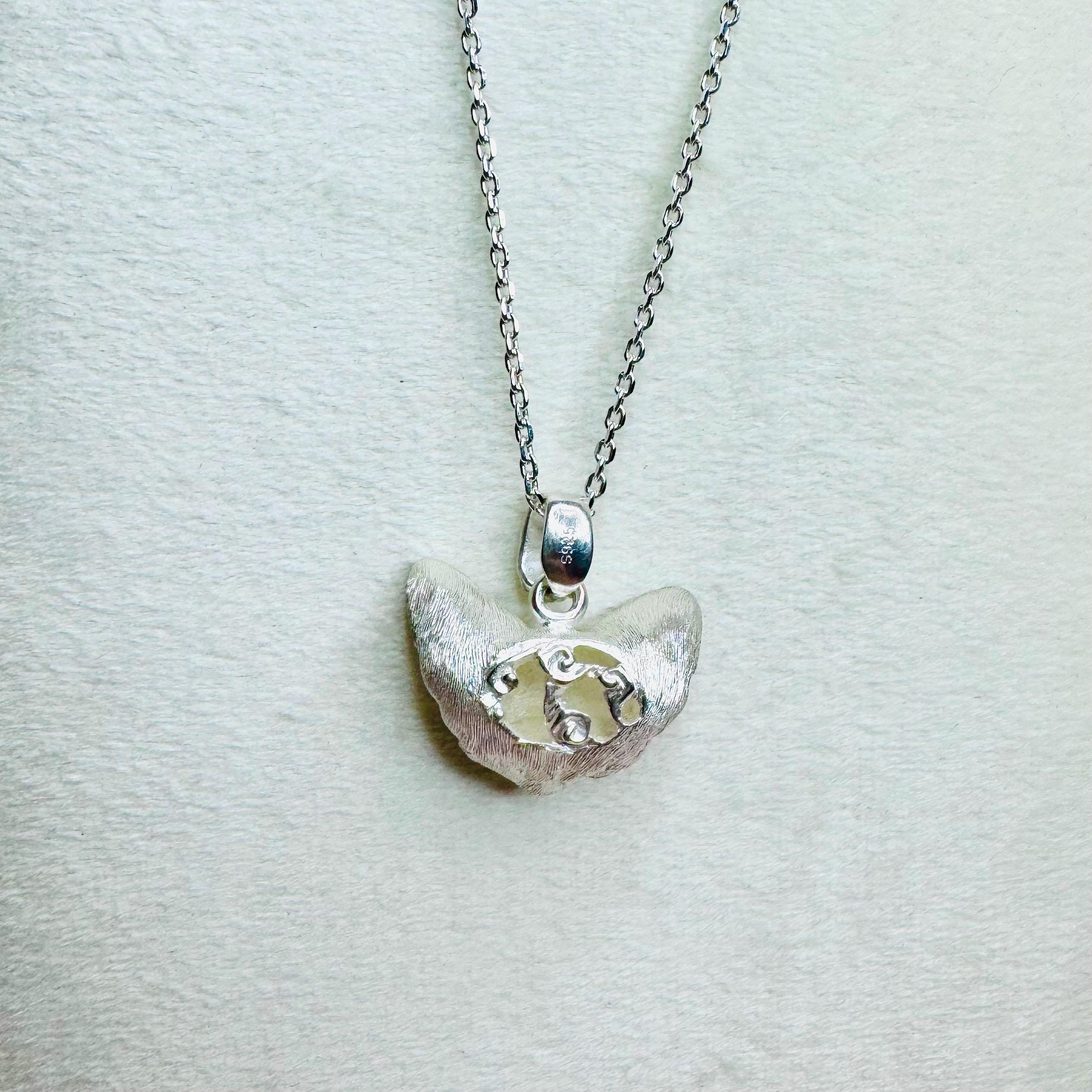 Silver Rings Devon Hand-crafted Silver Devon Rex Cat Pendant Necklace - 925 Sterling ...