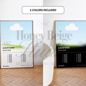 Custom Album Cover Poster · Editable Canva Template · Personalized Gift Music Print · Digital Download - 6 Formats image 4