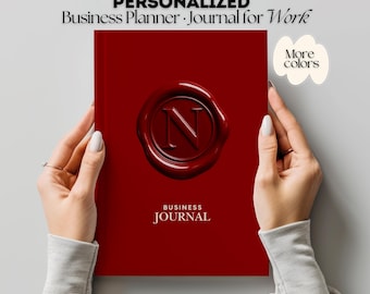 Personalized Business Planner | Coworker Gift, Daily Planner | Anniversary Gift for Him | Hostess Gift, Planner for Work | Office Supplies