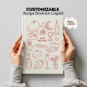 Custom Recipe Book, Custom Cookbook, Personalized Name Recipe Book Binder, Family Cook Book, Family Chef, Cooking Journal, Couple Gift