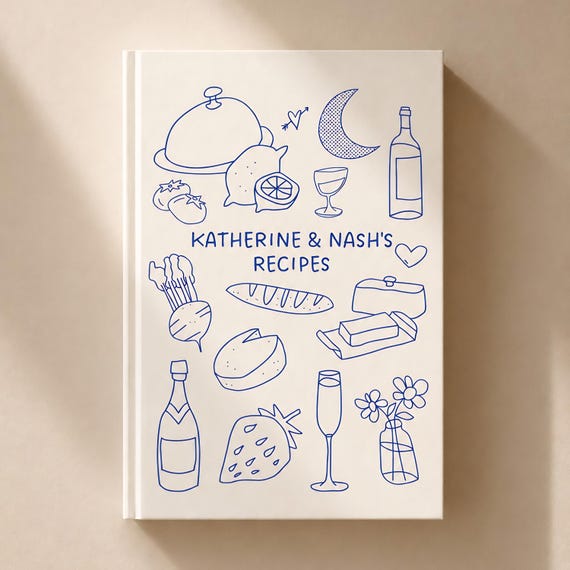 Custom Recipe Book | Gifts for Friends, Gift for Couples | Best Friend Gift, Family Recipe Book, Custom Journal | Blank Recipe Book