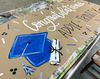 graduation banner; hand painted