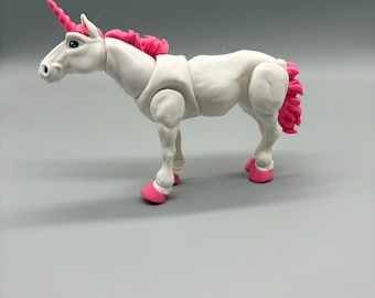 3D Printed Unicorn Toy and Figurine