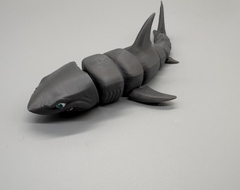 3D Printed Great White Shark Toy and Figurine