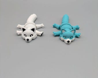 Mini Articulated Arctic Fox Fidget Toy