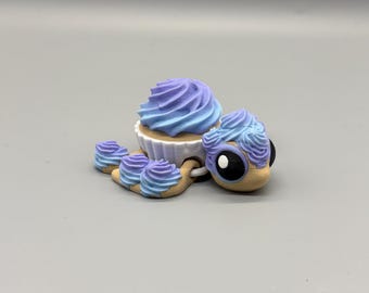 3D Printed Cupcake Turtle Toy