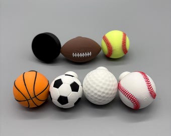 Assorted Sports Themed Drawer Pulls // Dresser Knobs