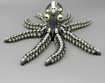 3D Printed Robot Octopus