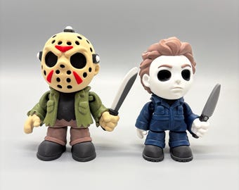 3D Printed Michael Myers and Jason Voorhees Figurines