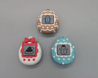 3D Printed Holiday Virtual Pet Clicker Fidget