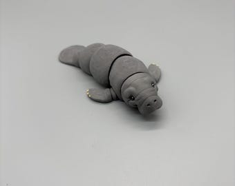 3D Printed Manatee Toy and Figurine