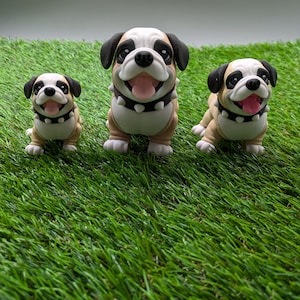 Adorable 3D Printed Bulldog Figurines – Perfect for Any Space!