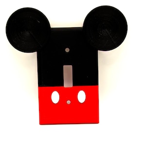 Mickey Mouse Light Switch Cover, Outlet Cover, Mickey Ears, Disney