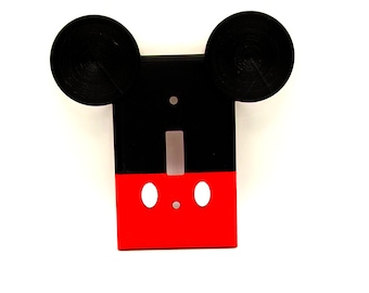 Mickey Mouse Light Switch Cover, Outlet Cover, Mickey Ears, Disney