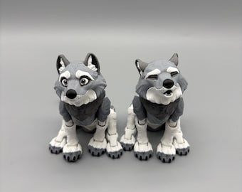 3D Printed Wolf Toy