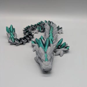 Enchanting 3D Printed Articulated Gemstone Dragons