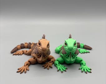 3D Printed Articulated Iguana Toy