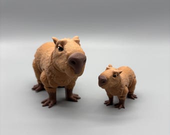3D Printed Capybara Toy and Figurine