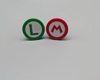Mario & Luigi Drawer Pulls: 3D Printed PLA Cabinet Knobs
