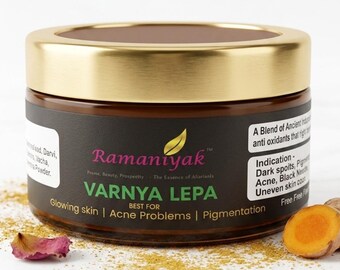 Ayurvedic Glow Face Pack | Turmeric Sandalwood Brightening Powder | Crafted by Expert