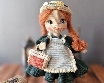 Patrón de crochet para muñeca Anne Amigurumi, nivel avanzado (PDF)