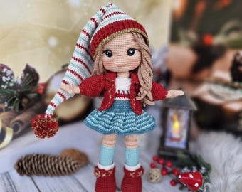 Patrón de amigurumi para muñeca Alina, muñeca de ganchillo en PDF, 30 cm, AdvancedPattern, descarga inmediata