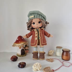 Patrón de amigurumi de muñeca Lina – Muñeca de crochet en PDF – Descarga digital