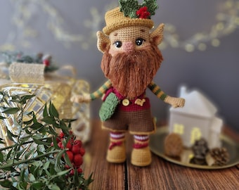 Crochet Elf Doll: Handmade Cotton Blend Toy