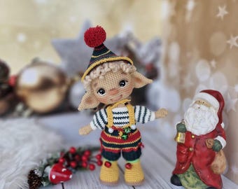 Patrón de amigurumi de Elfo Kristoff, Patrón de amigurumi, Muñeca de ganchillo en PDF, 24-26 cm, Patrón de ganchillo avanzado, Descarga instantánea, Patrón en PDF