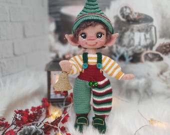 Josef the Elf Amigurumi Crochet Pattern, Advanced Level (PDF)