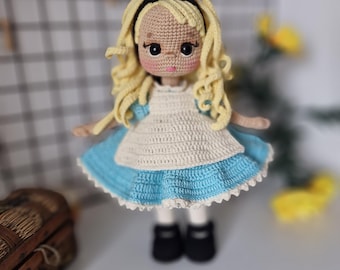 Alice Doll, 30 cm Handmade Amigurumi Doll | Crochet Plush Toy