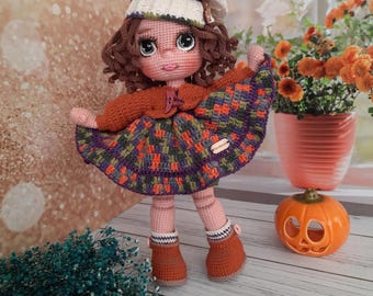 Patrón Muñeca Amigurumi Crochet, ASEL, Nivel Avanzado (PDF)