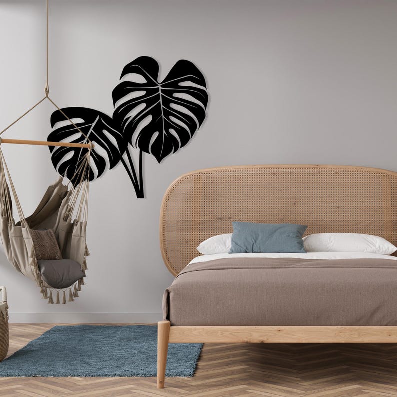 Metal Wall Art - Monstera Leaf - 3D Tropical Wall Decor for Home - Etsy